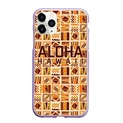 Чехол iPhone 11 Pro матовый АЛОХА ГАВАЙИ, ALOHA, SUMMER, цвет: 3D-светло-сиреневый