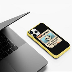 Чехол iPhone 11 Pro матовый Пропал мальчик, цвет: 3D-желтый — фото 2