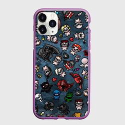 Чехол iPhone 11 Pro матовый Узор Исаака, цвет: 3D-фиолетовый