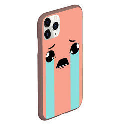 Чехол iPhone 11 Pro матовый Crying Isaac, цвет: 3D-коричневый — фото 2