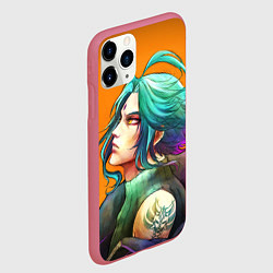 Чехол iPhone 11 Pro матовый СЯО GENSHIN IMPACT, цвет: 3D-малиновый — фото 2