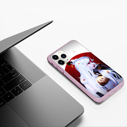 Чехол iPhone 11 Pro матовый GENSHIN IMPACT НИН ГУАН, цвет: 3D-розовый — фото 2