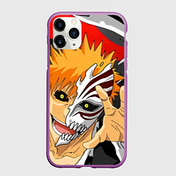 Чехол iPhone 11 Pro матовый Bleach, Ичиго Куросаки, цвет: 3D-фиолетовый