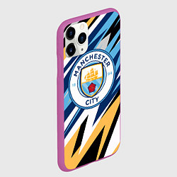 Чехол iPhone 11 Pro матовый МАНЧЕСТЕР СИТИ MANCHESTER, цвет: 3D-фиолетовый — фото 2