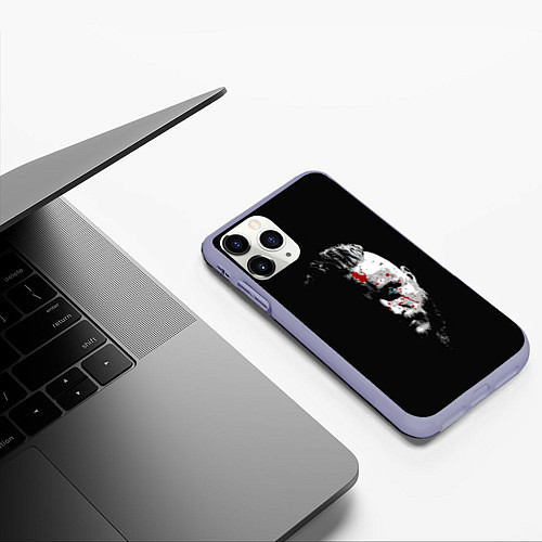 Чехол iPhone 11 Pro матовый Кровавый Рагнар / 3D-Светло-сиреневый – фото 3