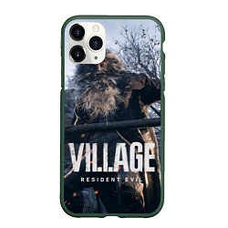Чехол iPhone 11 Pro матовый RESIDENT EVIL VILLAGE, цвет: 3D-темно-зеленый