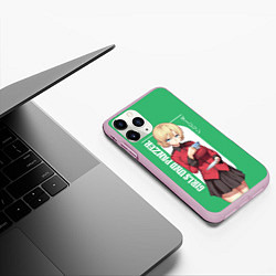 Чехол iPhone 11 Pro матовый Darjeeling, цвет: 3D-розовый — фото 2