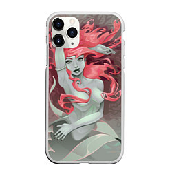 Чехол iPhone 11 Pro матовый Красивая русалочка Beautiful mermaid