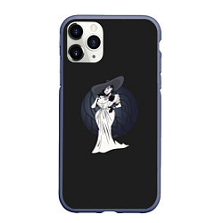 Чехол iPhone 11 Pro матовый Resident Evil Lady Dimitrescu, цвет: 3D-серый