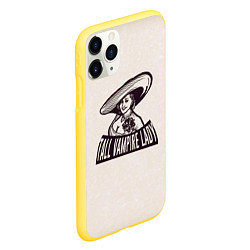 Чехол iPhone 11 Pro матовый Tall Vampire Lady, цвет: 3D-желтый — фото 2