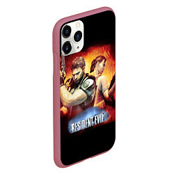 Чехол iPhone 11 Pro матовый Resident Evil Рэдфилд, цвет: 3D-малиновый — фото 2