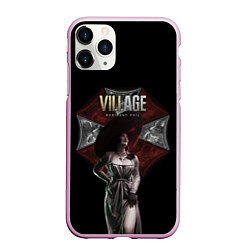 Чехол iPhone 11 Pro матовый Resident Evil Lady Dimitrescu, цвет: 3D-розовый