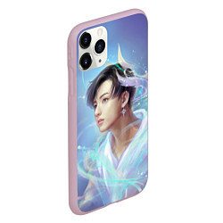 Чехол iPhone 11 Pro матовый Jeon BTS, цвет: 3D-розовый — фото 2