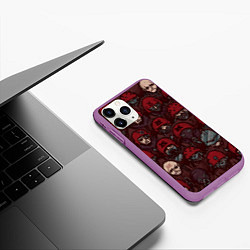 Чехол iPhone 11 Pro матовый BLOODPACT, цвет: 3D-фиолетовый — фото 2