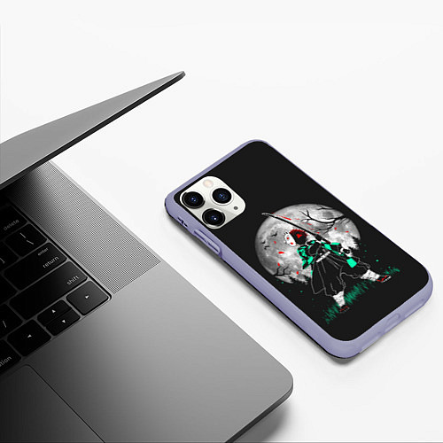 Чехол iPhone 11 Pro матовый Moon Slayer / 3D-Светло-сиреневый – фото 3
