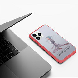 Чехол iPhone 11 Pro матовый Ghost in the Eva, цвет: 3D-красный — фото 2