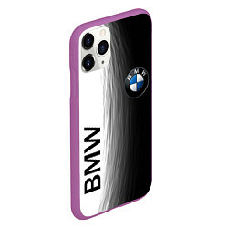 Чехол iPhone 11 Pro матовый Black and White BMW, цвет: 3D-фиолетовый — фото 2