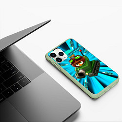 Чехол iPhone 11 Pro матовый BTD6 Captain Churchill, цвет: 3D-салатовый — фото 2