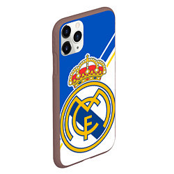 Чехол iPhone 11 Pro матовый REAL MADRID РЕАЛ МАДРИД, цвет: 3D-коричневый — фото 2