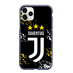 Чехол iPhone 11 Pro матовый JUVENTUS ЮВЕНТУС КРАСКА, цвет: 3D-серый