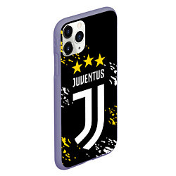 Чехол iPhone 11 Pro матовый JUVENTUS ЮВЕНТУС КРАСКА, цвет: 3D-серый — фото 2