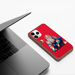 Чехол iPhone 11 Pro матовый Kill the love Lisa, цвет: 3D-коричневый — фото 2