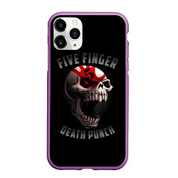 Чехол iPhone 11 Pro матовый Five Finger Death Punch 5FDP, цвет: 3D-фиолетовый