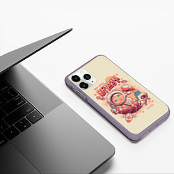 Чехол iPhone 11 Pro матовый Space Crossing, цвет: 3D-серый — фото 2