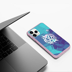 Чехол iPhone 11 Pro матовый VOLKSWAGEN, цвет: 3D-розовый — фото 2