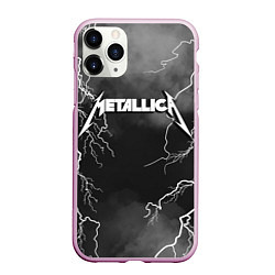 Чехол iPhone 11 Pro матовый METALLICA РАЗРЯД МОЛНИИ