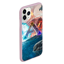 Чехол iPhone 11 Pro матовый Ark battelfield, цвет: 3D-розовый — фото 2