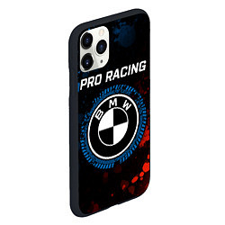 Чехол iPhone 11 Pro матовый БМВ - Racing, цвет: 3D-черный — фото 2