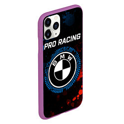 Чехол iPhone 11 Pro матовый БМВ - Racing, цвет: 3D-фиолетовый — фото 2