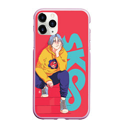 Чехол iPhone 11 Pro матовый SK8 the Infinity Langa, цвет: 3D-розовый