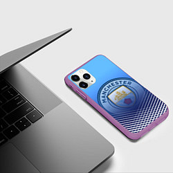 Чехол iPhone 11 Pro матовый МАНЧЕСТЕР СИТИ МАНЧЕСТЕР, цвет: 3D-фиолетовый — фото 2