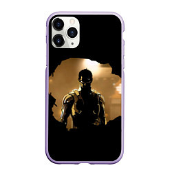 Чехол iPhone 11 Pro матовый Взгляд Адама, цвет: 3D-светло-сиреневый