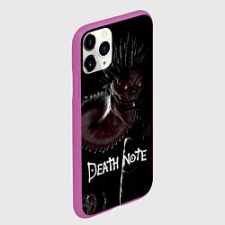 Чехол iPhone 11 Pro матовый Тетрадь Смерти Аниме игра, цвет: 3D-фиолетовый — фото 2