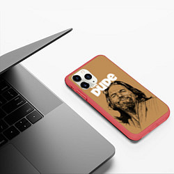 Чехол iPhone 11 Pro матовый The Big Lebowski Dude, цвет: 3D-красный — фото 2