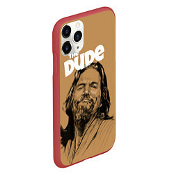 Чехол iPhone 11 Pro матовый The Big Lebowski Dude, цвет: 3D-красный — фото 2