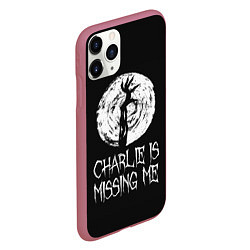 Чехол iPhone 11 Pro матовый Charlie is missing me, цвет: 3D-малиновый — фото 2