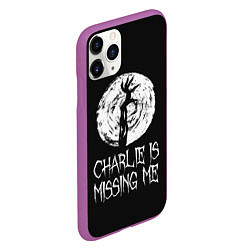 Чехол iPhone 11 Pro матовый Charlie is missing me, цвет: 3D-фиолетовый — фото 2