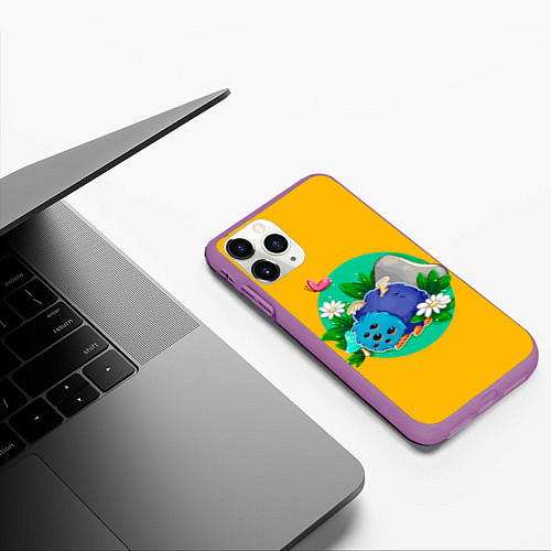 Чехол iPhone 11 Pro матовый Милый Гломмер / 3D-Фиолетовый – фото 3