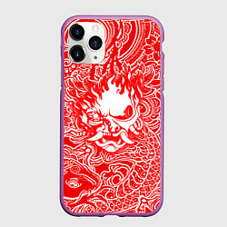 Чехол iPhone 11 Pro матовый Samurai, цвет: 3D-фиолетовый