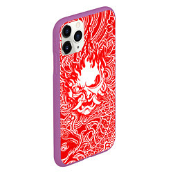 Чехол iPhone 11 Pro матовый Samurai, цвет: 3D-фиолетовый — фото 2