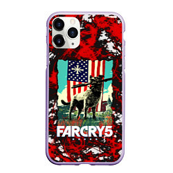 Чехол iPhone 11 Pro матовый Farcry5, цвет: 3D-светло-сиреневый