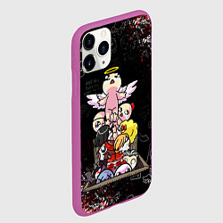 Чехол iPhone 11 Pro матовый The Binding of Isaac ИСААК, цвет: 3D-фиолетовый — фото 2