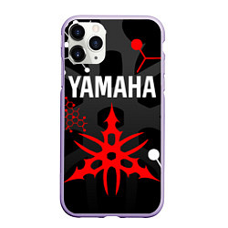 Чехол iPhone 11 Pro матовый YAMAHA ЯМАХА МОТОСПОРТ, цвет: 3D-светло-сиреневый