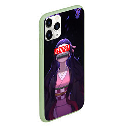 Чехол iPhone 11 Pro матовый SENPAI НЕЗУКО DEMON SLAYER, цвет: 3D-салатовый — фото 2