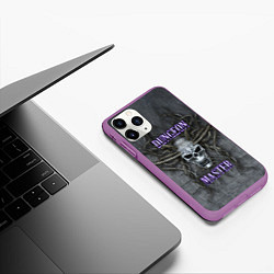 Чехол iPhone 11 Pro матовый DM Dungeon Master SKULL, цвет: 3D-фиолетовый — фото 2