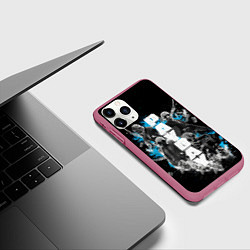 Чехол iPhone 11 Pro матовый Pay Day Brothers, цвет: 3D-малиновый — фото 2